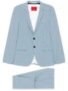 Hugo Boss Single-breasted Suit In Blue