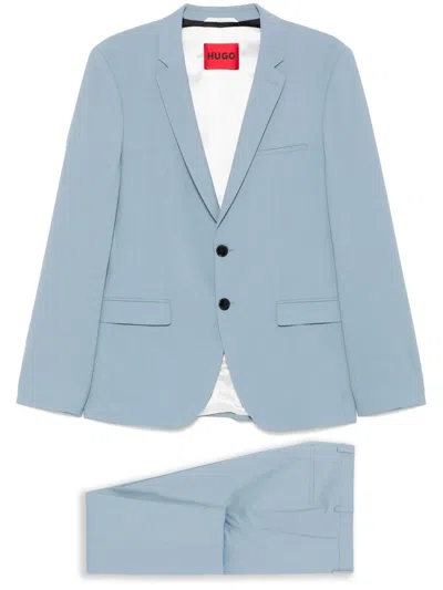 Hugo Boss Single-breasted Suit In Blue