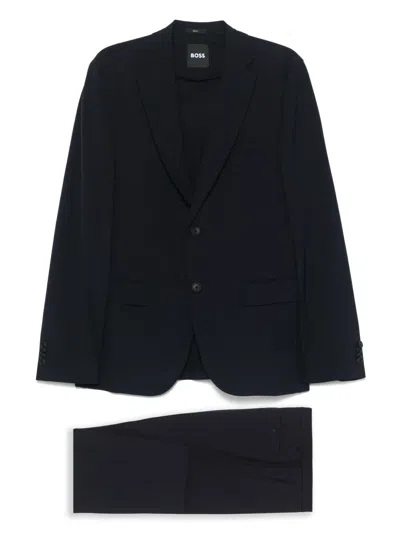 Hugo Boss Single-breasted Suit In Blue