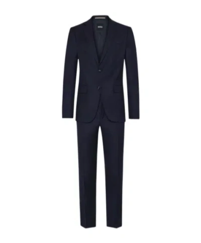 Hugo Boss Single Breasted Suit In Blue