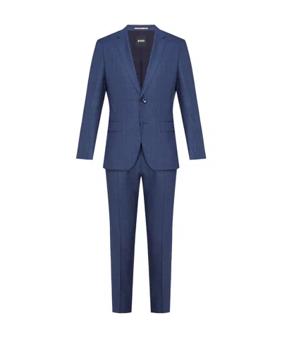 Hugo Boss Single-breasted Suit In Blue