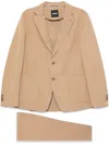 Hugo Boss Single-breasted Suit In Brown