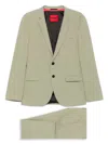 Hugo Boss Single-breasted Suit In Green