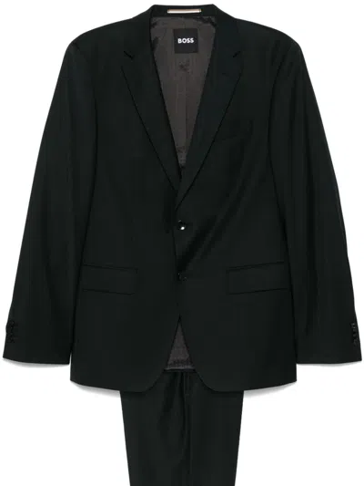 Hugo Boss Single-breasted Suit In Green