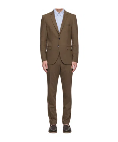 Hugo Boss Single-breasted Suit In Green