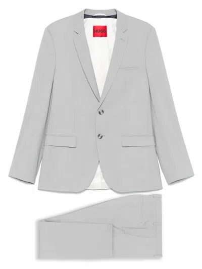 Hugo Boss Single-breasted Suit In Grey