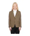 Hugo Boss Single-breasted Suit Jacket In Brown