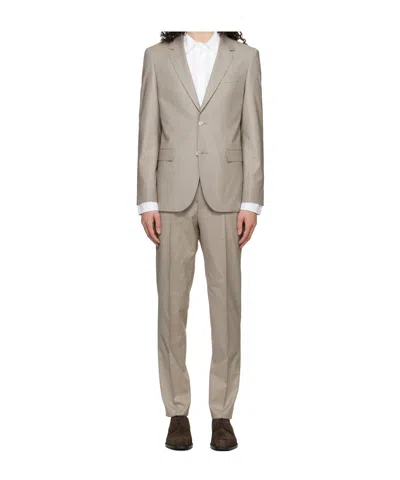 Hugo Boss Single Breasted Suit In Neutral