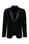 Hugo Boss Boss Hutson Silk Blend Velvet Dinner Jacket In Green
