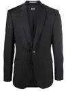 Hugo Boss Boss Single-breasted Two-button Jacket In Black