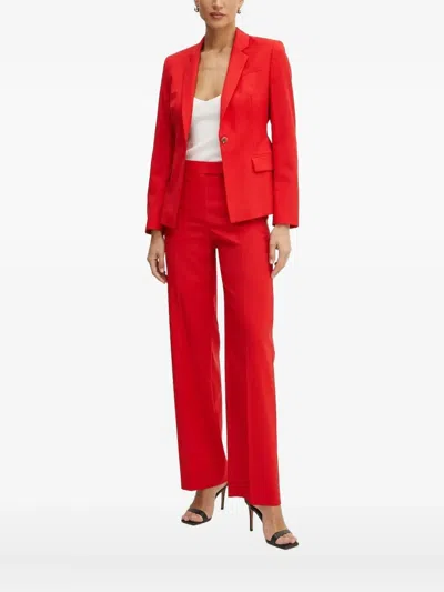 Hugo Boss Single-button Blazer In Red
