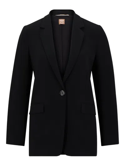 HUGO BOSS SINGLE-BUTTON NOTCHED-LAPEL JACKET