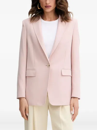 HUGO BOSS SINGLE-BUTTON NOTCHED-LAPELS BLAZER