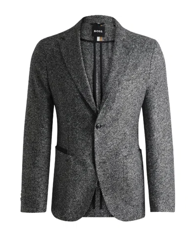 Hugo Boss Single-breasted Blazer In Black