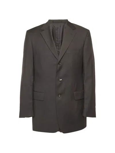 Pre-owned Hugo Boss Single-breasted Blazer In Gray