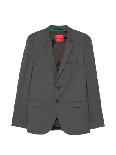 Hugo Boss Single-breasted Suit In Green