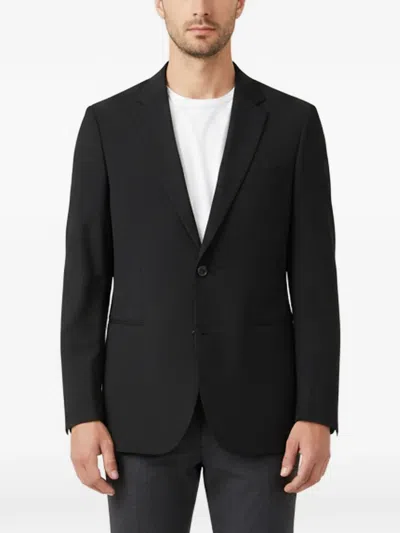 Pre-owned Hugo Boss Single-breasted Wool Blazer In Black
