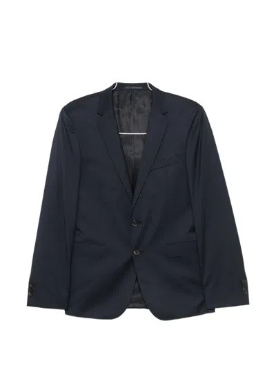 Hugo Boss Single-breasted Wool Suit In Black