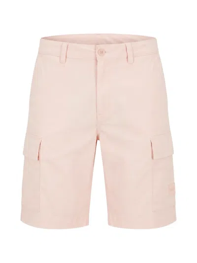Hugo Boss Sisla Cargo Shorts In Pink
