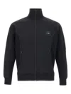 Hugo Boss Sweatshirt With Stretch-cotton Inserts In Black
