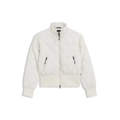 Hugo Boss Ski Quilted Water-repellent Jacket In White