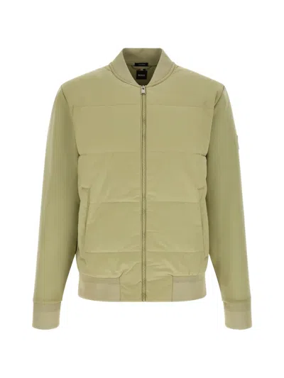 Hugo Boss Skiles 100 Quilted Jacket In Neutral