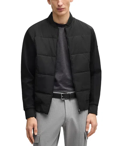 Hugo Boss Skiles Padded Jacket In Black