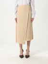 Hugo Boss Skirt Boss Woman Color Beige In Beige