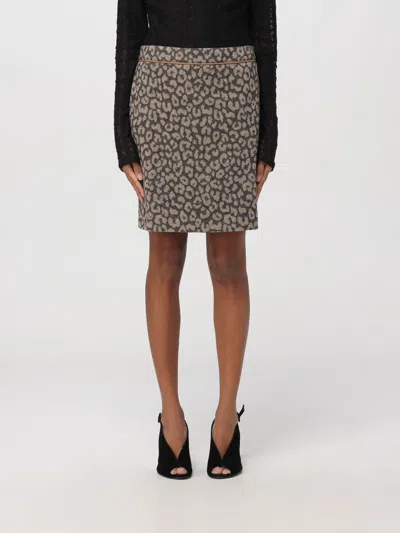 HUGO BOSS SKIRT BOSS WOMAN COLOR MULTICOLOR,433959005