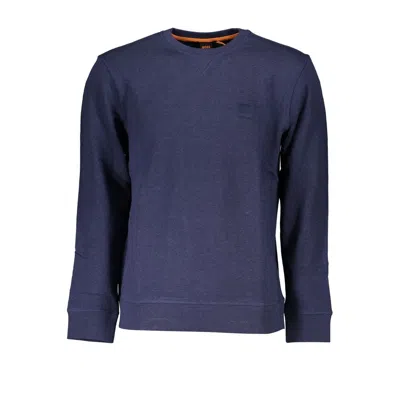 Hugo Boss Sleek Blue Organic Cotton Sweatshirt