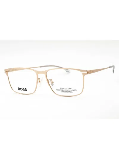 Hugo Boss Sleek Rectangular Eyeglasses With Demo Lens - 57mm Size In Pink