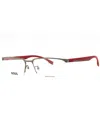 Hugo Boss Rectangle-frame Glasses In Gray