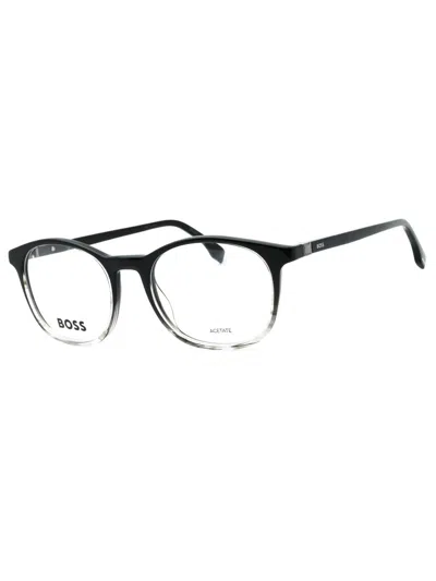 Hugo Boss Sleek Round Eyeglasses 53 Eye Size In Black