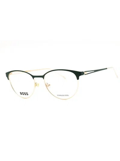 Hugo Boss Sleek Round Eyeglasses For Women In Black