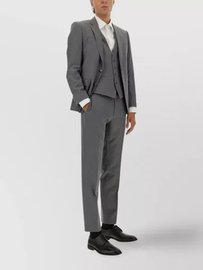 Hugo Boss Sleeveless Fitted Vest V-neck In Gray