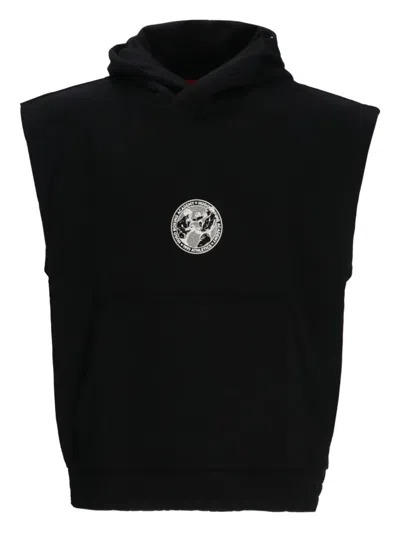 HUGO BOSS SLEEVELESS GRAPHIC HOODIE