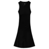 Hugo Boss Sleeveless Jersey Dress With Gathered Details In Black