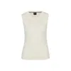 Hugo Boss Boss Felishia Rib Sleeveless Sweater In White