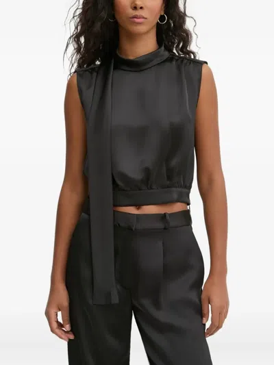 Hugo Boss Sleeveless Top In Black