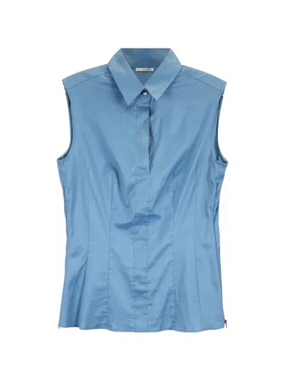 Pre-owned Hugo Boss Sleeveless Top In Blue
