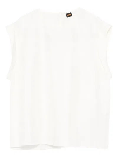 Hugo Boss Sleeveless Top In White