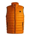 Hugo Boss Packable Slim-fit Gilet In Water-repellent Fabric In Orange