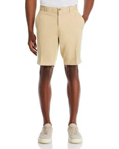 Hugo Boss Slice Cotton Stretch Slim Fit 9.6 Shorts In Light Beige