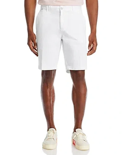 Hugo Boss Slice Cotton Stretch Slim Fit 9.6 Shorts In White