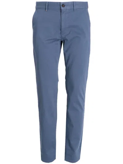 Hugo Boss Slim-cut Chino Trousers In Blue