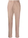 Hugo Boss Slim-cut Chino Trousers In Brown