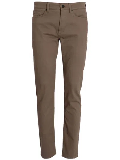 Hugo Boss Slim-cut Stretch-cotton Jeans In Brown