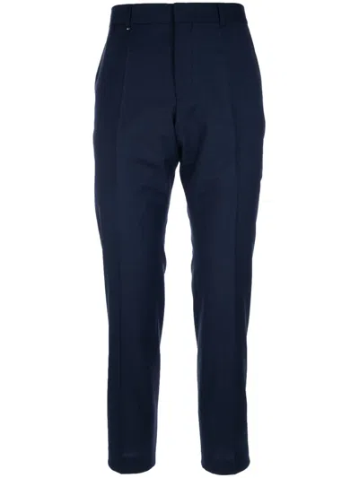 Hugo Boss Slim-cut Trousers In Blue