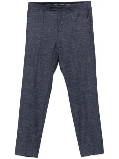 Hugo Boss Slim-cut Trousers In Blue