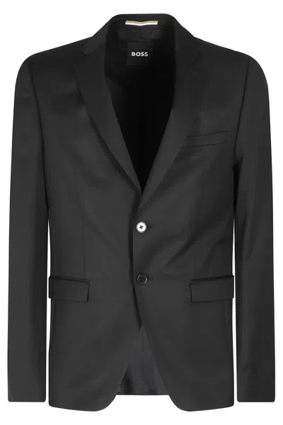Hugo Boss Slim-fit Black Virgin Wool Blazer
